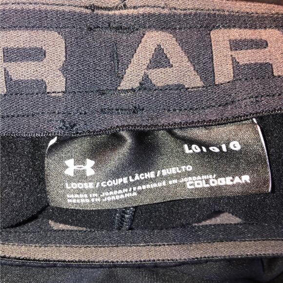 Under Armour Men's Black Joggers Pants Size Large ColdGear Loose Fit Sportswear - Picture 8 of 12